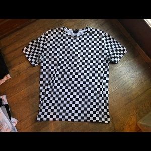 Forever 21 Men’s Checkered Short Sleeve Tee